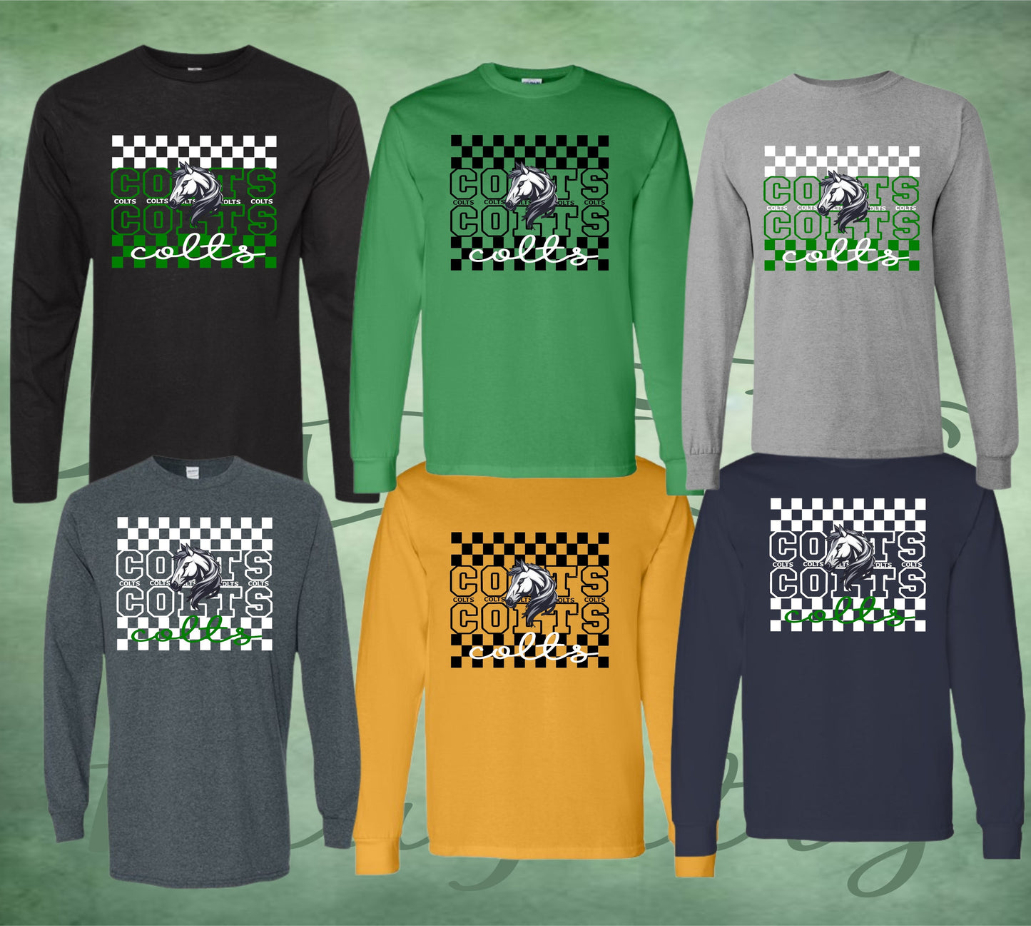 Colts Checkered Long Sleeve Shirt