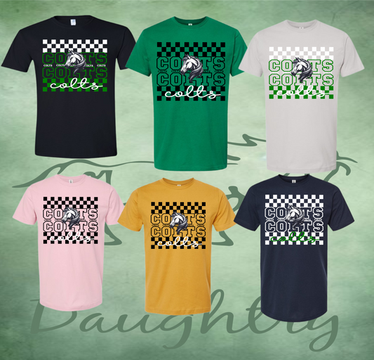 Colts Checkered Short Sleeve Shirt